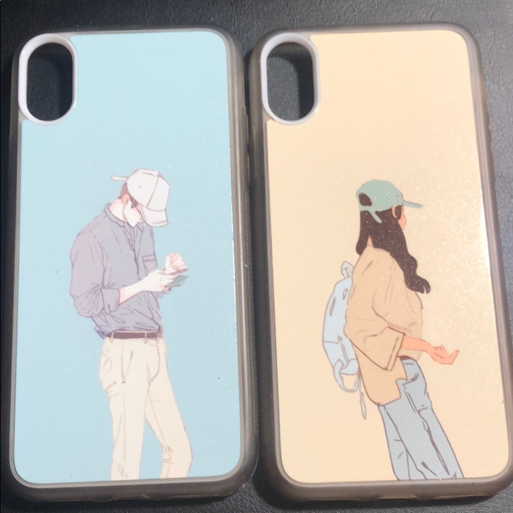 Iphone X and Xs couple cases